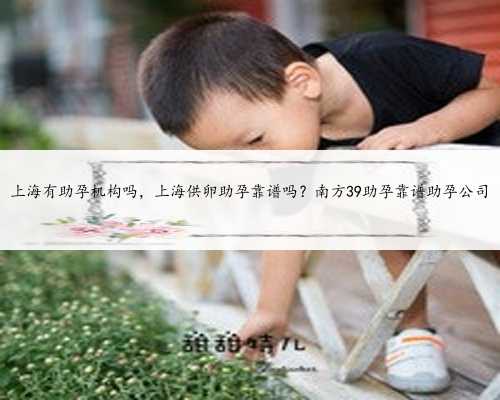 上海有助孕机构吗，上海供卵助孕靠谱吗？南方39助孕靠谱助孕公司