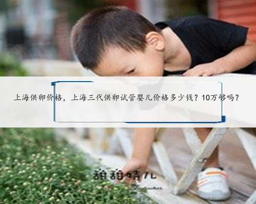 上海供卵价格，上海三代供卵试管婴儿价格多少钱？10万够吗？